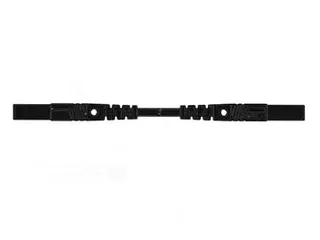 Spuitgegoten Meetsnoer Met Contactbeveiliging 4mm 25cm / Black (MLB/GG - 1