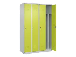 locker voor scheiding van kleding,HxBxD 1850x1200x500mm,4vak - 2