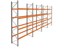 palletstelling,basis+3xaanbouw,HxBxD 4620x11300x1100mm,vakl. 3000kg