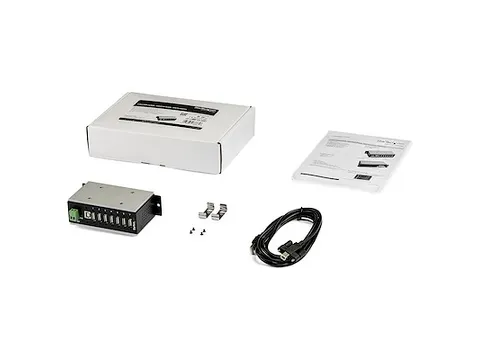 7-Port USB 2.0 Hub - Metalen Industriële USB-A Hub met ESD