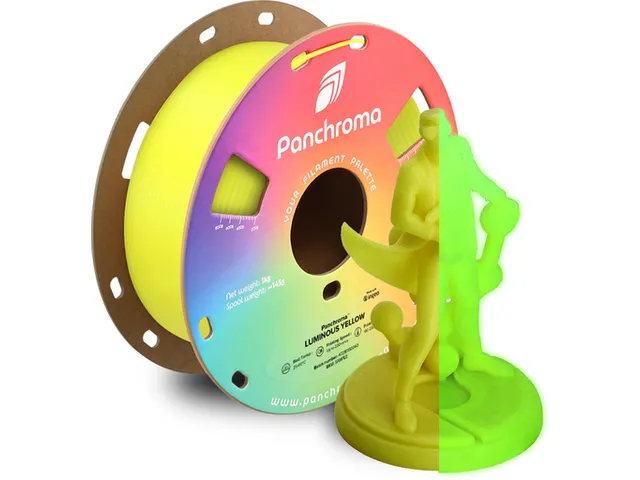 Polymaker 3D filament Panchroma PLA Luminous 1,75mm Geel 1kg