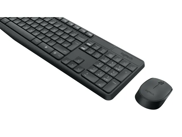 Logitech MK235 toetsenbord Inclusief muis USB QWERTZ Slovaaks Grijs