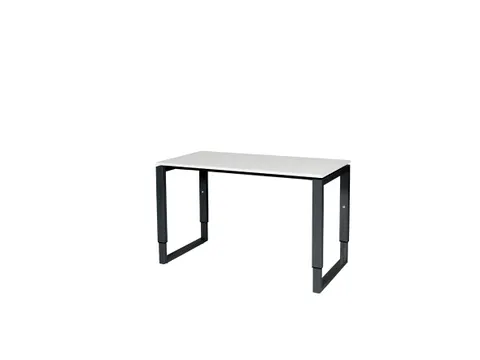 Domino Plus Bureau Hoogte Verstelbaar 1200x600mm Grijs Zwart O-Poot