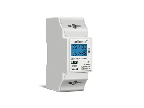 Eenfasige KWH-Meter Voor DIN-Rail Montage - 2Modules