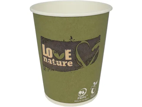 Drinkbeker Love Nature Bio-karton 150ML Pak van 100 Stuks