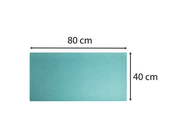 Onderlegger PU 40x80 cm tropisch/cyaan