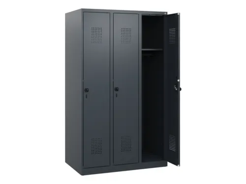 schoollocker,HxBxD 1530x900x500mm,3vak,vak B 300mm,draaigrendel