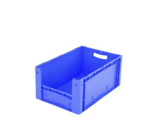 Euronorm Stapelkrat M. Grijpopening Pp 270x600x400mm Blauw