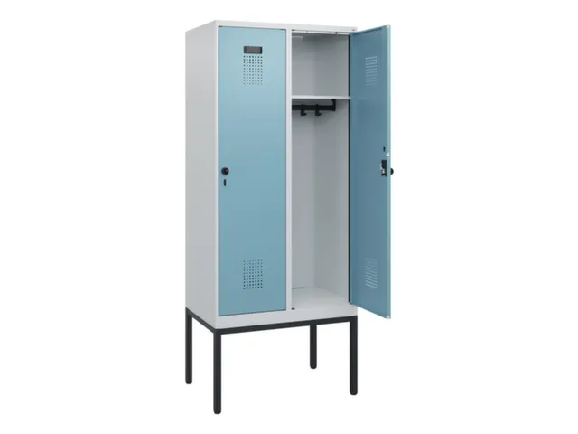 schoollocker,HxBxD 1950x800x500mm,2vak,vak B 400mm,draaigrendel