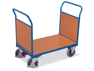 Platformwagen 400kg Laadvlak 850x500mm 2 Kopwanden Ral 5010 - 1