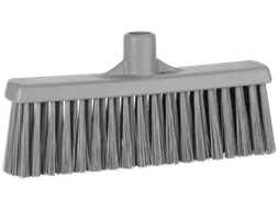 Vikan Hygiene veger met rechte nek 310mm medium vezels grijs