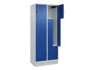 Z-garderobekast,HxBxD 1950x800x500mm,vak B 200/400mm,draaigrendel - 2