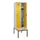 locker met bank,HxBxD 2120x600x815mm,2vak,vak B 300mm,draaigrendel