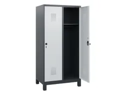 schoollocker,HxBxD 1630x800x500mm,2vak,vak B 400mm,draaigrendel,voeten