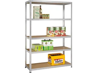 Rek Strong Gegalvaniseerd 175kg 176x120x40cm 5 Legborden - 2