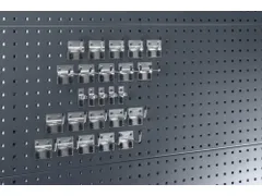 Assortiment De Supports P. Plaque De Rangement Perforée 25 Pièces