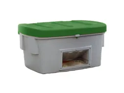 strooigoedbak,550l,HxBxD 748x1400x1070mm,PE,grijs,deksel groen