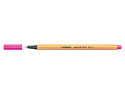 Fineliner STABILO point 88/056 neon roze 0.4mm