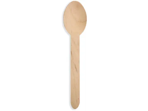 Lepel Uit Hout Gecoat FSC 160 mm Pak 100 Stuks