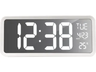 Digitale wandklok Technoline WS 8130 368x158x40mm wit XXL LED - 3