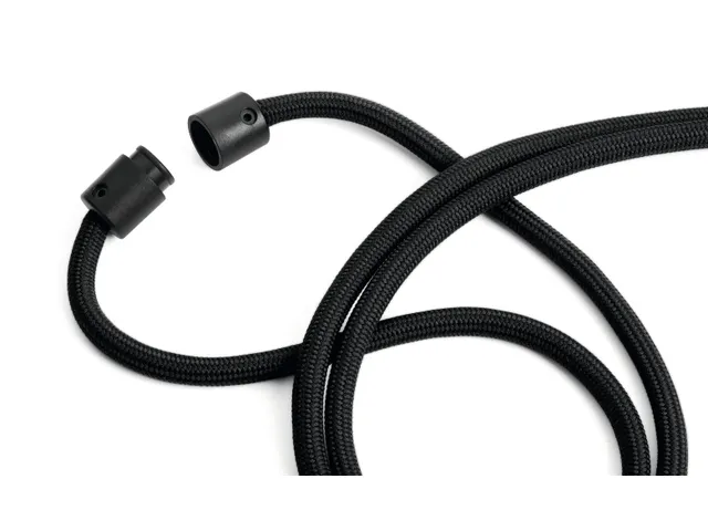 Durable 824101 Textielkoord rPET met karabijnhaak Zwart 10 stuks