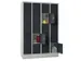 armoire multicases,4x5compartiments,RAL7035,face avant RAL7016