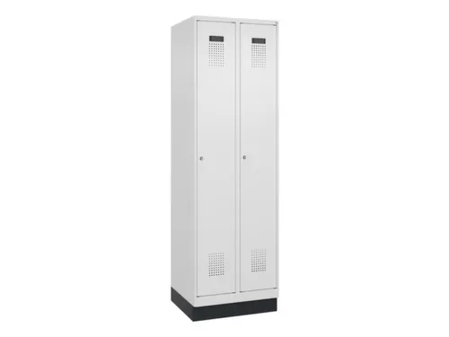 locker,HxBxD 1950x600x500mm,2vak,vak B 300mm,cil.-slot,sokkel