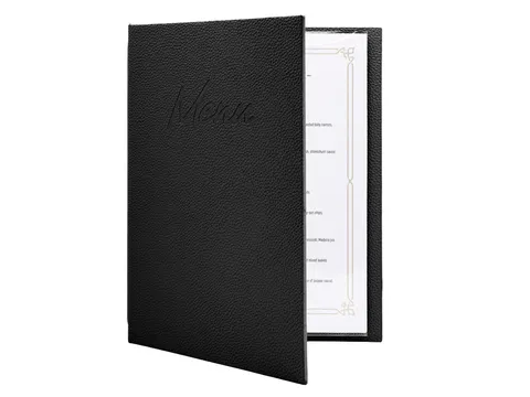 Menukaart Securit Signature A4 zwart