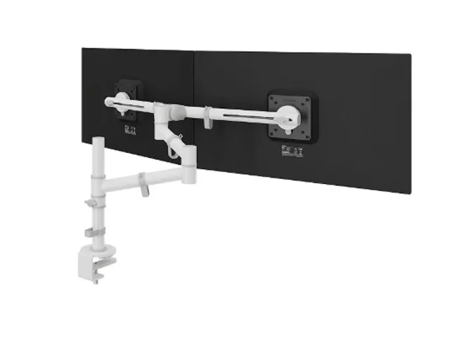 Monitorarm Viewgo Voor 2 Schermen 360° draaibaar Wit