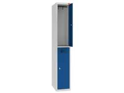 Dubbeldekse lockerkast,HxBxD 1800x300x500mm,1x2vak.,draaigrendel