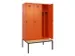 armoire vestiaire avec banc noir et blanc,HxlxP 2120x1200x815mm