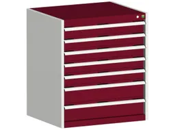 ladekast 900x800x650mm 7laden zware lasten RAL7035 front RAL3004