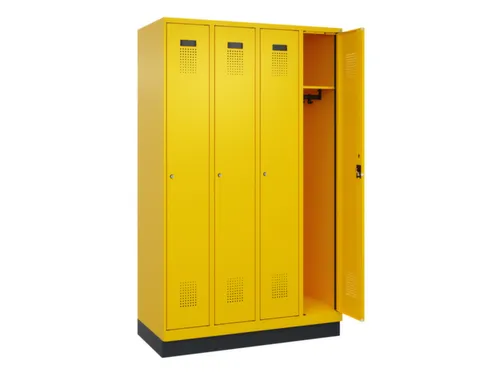 locker,HxBxD 1950x1200x500mm,4vak,vak B 300mm,cil.-slot,sokkel