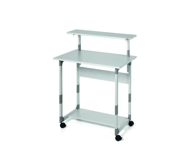 Verrijdbaar Computermeubel Trolley 80 VH Grijs