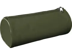 Trousse, Rond, Ft 20 X 8,5 Cm, Vert Foncé