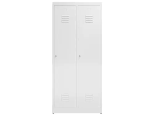 garderobekast 1800x800x500mm 2vak klink sokkel romp RAL9003