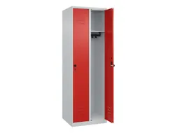 locker,HxBxD 1850x600x500mm,2vak,vak B 300mm,draaigrendel