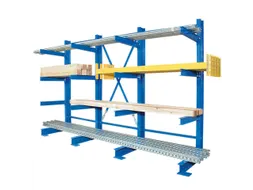 Draagarmstelling Basis+aanbouw Hxbxd 2000x3100x740mm 4staanders 12arm