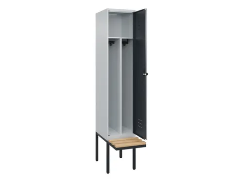 locker voor scheiding van kleding,HxBxD 2120x400x815mm,1vak