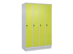 locker voor scheiding van kleding,HxBxD 1950x1200x500mm,4vak