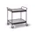 Tafelwagen Draagverm. 150kg Laadvl. Lxb 785x500mm 2 Etages Diepzwart