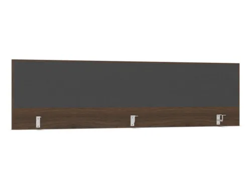opzetpaneel bureau aanbouw achter NV bruin hickory antraciet 2000mm