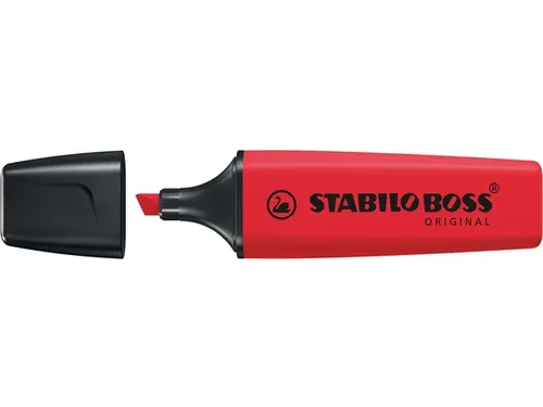 Markeerstift STABILO Boss 70/48 echt rood 15 stuks