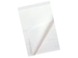 Flipoverpapier Qbasic 65x95cm 40 vel ongevouwen ruit - 1