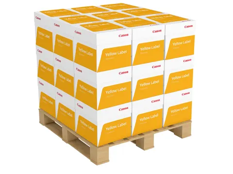 Kopieerpapier Yellow Label Standaard A4 80 Gram Wit Halve Pallet