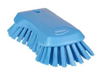 Vikan Hygiene extra grote handborstel extra harde vezels 230mm Blauw - 1