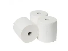 Handdoekrol 129013 Verlijmd 2-laags 140 meter wit 6 Rol