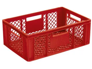 Euronorm Stapelkrat Pe 2200x600x400mm 43liter Open Rood - 1