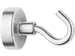 Aimant Westcott avec crochet 25mm argent. Puissance +/- 15kg