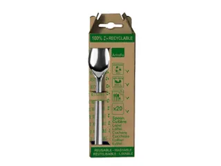 Leaves lepel uit inox, set van 20 stuks - 3